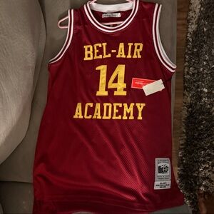 SMITH Red and Yellow Bel-Air Academy Jersey